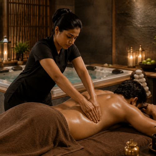 Shiasta Full Body Massage With Jacuzzi Steam